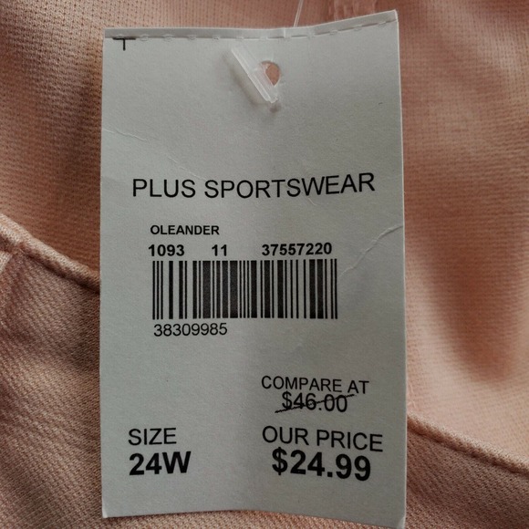 CC - Cato Casual Ankle Pants Women 24W Solid Light Pink Contemporary Stretch NWT - Picture 7 of 10